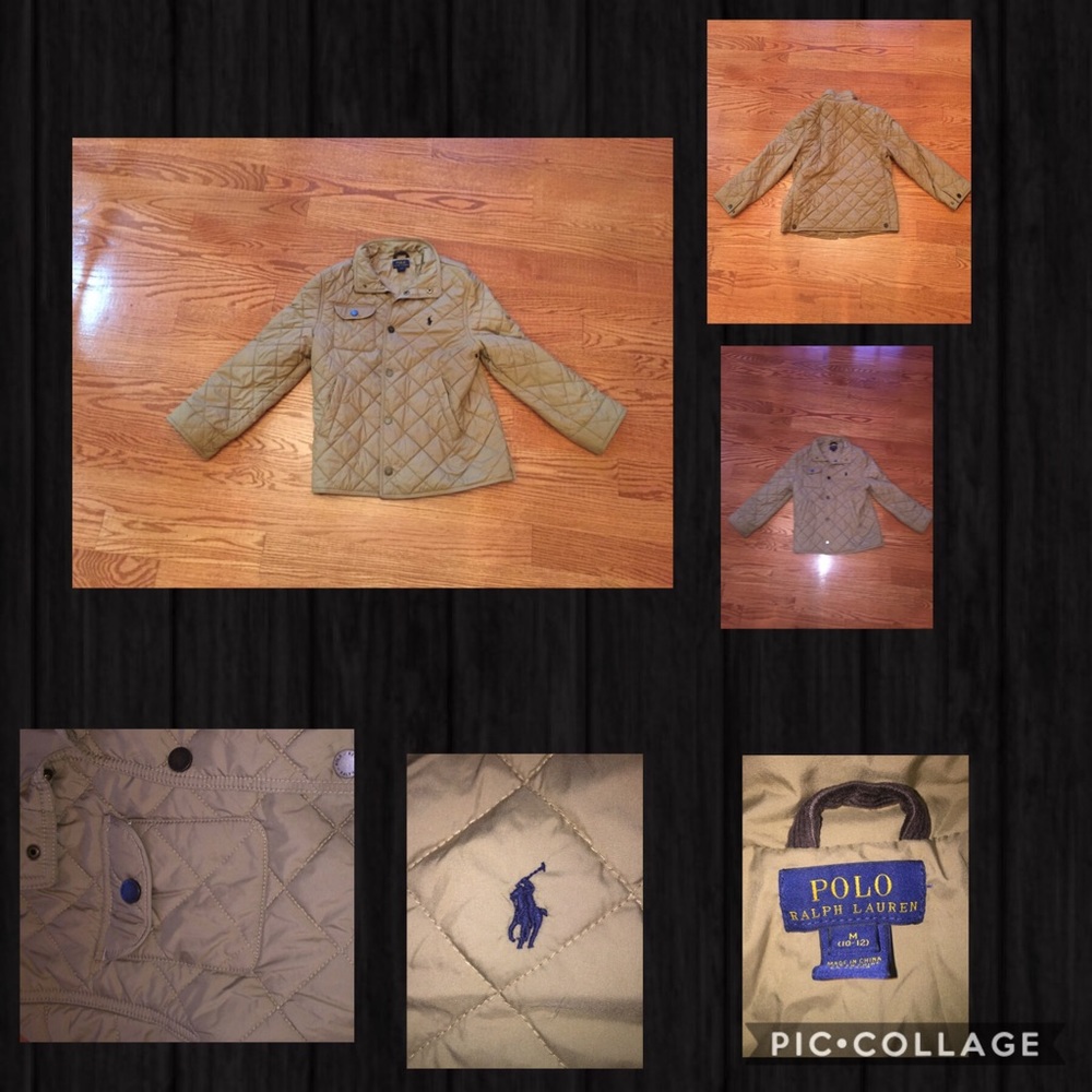 Boys Polo quilted jacket!🖤